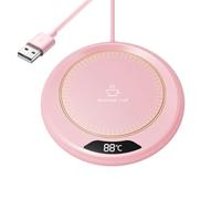 Coffee Mug Heater, 20w Non-Slip Adjustable Beverage Warmer with 3 Temperature Settings, 11.2cm/4.4in Smart Teapot Heated Coaster for Dining Room Use, Abs+Electronic Components