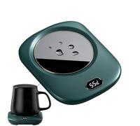 Coffee Mug Warmer - 5.43x4.33 Inches Electric Candle Warmer, USB Powered Digital Display Cup Heater, Warming Plate For Home | Dorm Travel Outdoor Beverage Drink Tea Milk Juice Birthdays