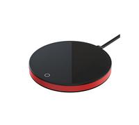 Coffee Mug Warmer Thermal Coaster Water Cup Heating Pad for Desk Home Office Milk Tea Water Heating Red & Black EU Plug