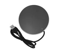 Coffee Mug Warmer USB Candle Warmer Plate Smart Constant Temperature 55°C Portable Lightweight Tempered Glass Panel for Home Office Travelling (Plata)