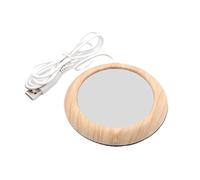 Coffee Mug Warmer - USB Electric Cup Heater for Desk | Smart Beverage Heating Plate for Milk Tea Drink, Portable Drink Warmer Pad for Home Office Travel, 10.3x10.3x1.6cm Aluminum Iron