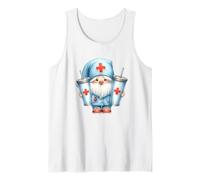 Coffee Nurse GNOME Graphic For Women For Work and Nurse Life Camiseta sin Mangas