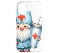Coffee Nurse GNOME Graphic For Women For Work and Nurse Life Carcasa para iPhone 16