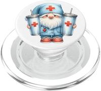 Coffee Nurse GNOME Graphic For Women For Work and Nurse Life PopSockets PopGrip para MagSafe