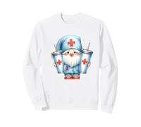 Coffee Nurse GNOME Graphic For Women For Work and Nurse Life Sudadera