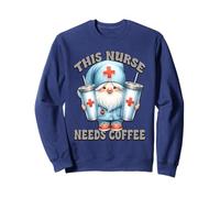Coffee Nurse GNOME Graphic For Women For Work Funny Saying Sudadera
