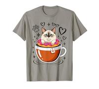 Coffee Ragdoll Cat Donut Camiseta