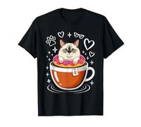 Coffee Ragdoll Cat Donut Camiseta