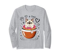 Coffee Ragdoll Cat Donut Manga Larga