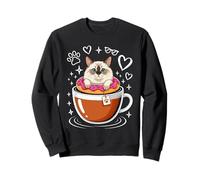 Coffee Ragdoll Cat Donut Sudadera