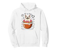 Coffee Ragdoll Cat Donut Sudadera con Capucha