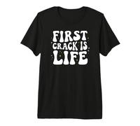 Coffee Roaster First Crack Is Life Retro Roasting Design Camiseta Premium