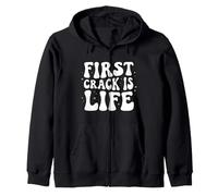 Coffee Roaster First Crack Is Life Retro Roasting Design Sudadera con Capucha