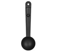 Coffee Scoop Plástico Medición de la cuchara con cepillo Multi funcional El café en polvo Scoop 10g 8G para los que son los amantes del café Negro 15.9 cm