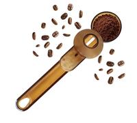 Coffee Scooper, Leak Proof Kitchen Scooper Tool, Large Capacity Long Handle Measuring Spoon, Precise Portion Control, Cocoa Powder Scoop for Espresso Sugar Flour Tea Milk, 7.68x1.77x1.97 Inches
