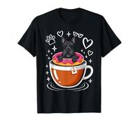 Coffee Scottish Terrier Donut Camiseta