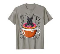 Coffee Scottish Terrier Donut Camiseta