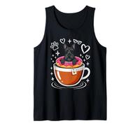 Coffee Scottish Terrier Donut Camiseta sin Mangas