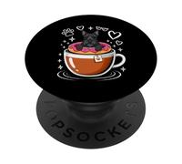 Coffee Scottish Terrier Donut PopSockets PopGrip Adhesivo