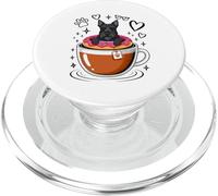 Coffee Scottish Terrier Donut PopSockets PopGrip para MagSafe
