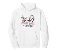 Coffee Scrubs and Rubber Gloves For Nurselife & Coffee Nurse Sudadera con Capucha