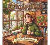 Coffee Shop Times Cozy Girl Coloring Book: Bold and Easy Pages to Color Featuring Relaxing Lofi Girl Moments, 40 Calming Scenes for Stress Relief and Mindfulness