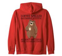 Coffee Spelled Backwards Is Eeffoc Sudadera con Capucha