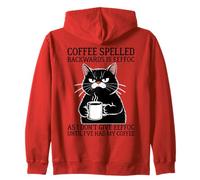Coffee Spelled Backwards Is Eeffoc Sudadera con Capucha