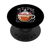 Coffee Staffordshire Bull Terrier Donut Staffy PopSockets PopGrip Adhesivo