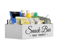 Coffee Station Organizer, Sugar Holder Basket, Desk Counter Storage, Built-In Handle Design, Compact and Portable, Neat Beverage Setup Solution, Perfect for Dorm, Breakroom, Restaurant, Hotel