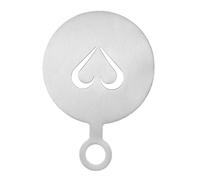 Coffee Stencils, Latte Stencil, 430 Stainless Steel Arts Template, Reusable Coffee Latte Art Molds with 12 Patterns (Snowflake, Rose, Heart) for Cappuccino Chocolate Powder Decoration, 12x8.5cm