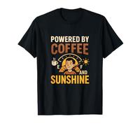 Coffee Sunshine Indicador de Combustible Work Play Balance Graphic Camiseta