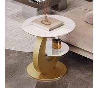 Coffee Table,Corner Table with Storage Shelf, Accent Tables Living Room, Bedroom Side Table, Bedroom Couch for Small Rooms End Table(B1,50cm/19.7in)