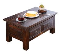 Coffee Table Retro Coffee Table with Storage Two- Way Drawer Drawer Bay Window Tatami Meditation Table Zen Tea Table (Size : 65x40x33cm)