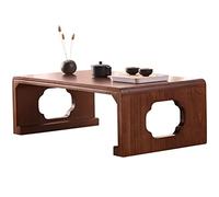 Coffee Table Retro Meditation Low Table Japanese Tatami Table Living Room Zen Tea Table Coffee Table Suitable For Bay Window (Color : A, Size : 50x40x30cm)