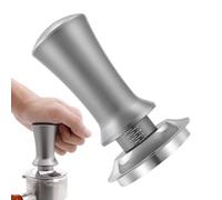 Coffee Tamper, Beverage Tool, 3.9x2.09x2.09in Ergonomic Press, Flat Base, Calibrated Spring for Cafe Brewing, Home Drinks, Ground Packing, Beverage Prep, Extraction Aid, Compact Design