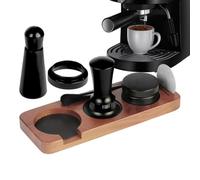 Coffee Tamper Set - 58mm Espresso Powder Press Tool for Use | Adjustable Handheld Press With Stainless Steel Base Comfortable Handle For Cafe Countertop Home Kitchen Commercial Travel Brewing