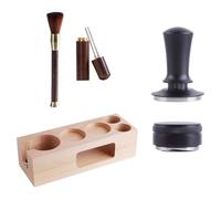 Coffee Tamper Tool - 5 Pieces Professional Ergonomic Anti-Slip - Coffee Distributor Accessories Kit | for Home Kitchen Studio Bar Counter Store Office