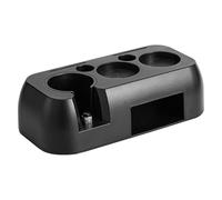 Coffee Tamping Station | 51-54 & 58mm Portafilter Holder with Adjustable Nut & Secure - Grip Base | Coffee Tool Organizer for Home Baristas/Coffee Shop Countertop (Black)