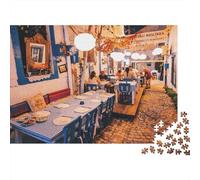 Coffee Time Puzzles 1000 Piece Reciclado Papel Warm Atmosphere Puzzle for Niños Ages 6 Years Up Educativo Juego Challenge Divertido Familia Juego 52x38cm/1000pcs