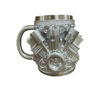 Coffee Travel Mug - Stainless Steel V8 Engine Cups, 15 Oz Engine-Shaped Design Travel Mugs For Coffee, Insulated Steel Drinking Cup For Water Tea Hot Chocolate Whiskey Cocktails