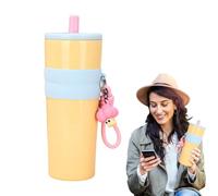 Coffee Tumbler, 800ml 304 Stainless Steel Insulated Travel Mug With Lid And Straw, Leakproof Portable Cup For Hot Cold Drinks, Perfect For Gym Parties Weddings Dating Events, 3.35x3.35x9.06 In