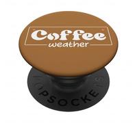 Coffee Weather Fall Coffee Books Tis The Season Coffee Lover PopSockets PopGrip Adhesivo