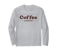 Coffee Weather Tis The Season Sweater Weather Coffee Lover Manga Larga