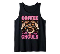 Coffee with My Ghouls Halloween Coffee Lover Camiseta sin Mangas