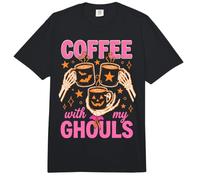 Coffee with My Ghouls Halloween Coffee Lover Comfort Colors Adult Heavyweight T-Shirt