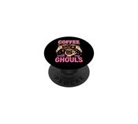 Coffee with My Ghouls Halloween Coffee Lover PopSockets PopGrip Adhesivo