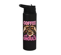 Coffee With My Ghouls Halloween Coffee Lover Stainless Steel Insulated Water Bottle