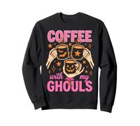 Coffee with My Ghouls Halloween Coffee Lover Sudadera