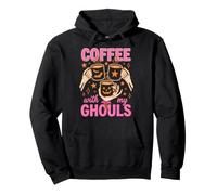 Coffee with My Ghouls Halloween Coffee Lover Sudadera con Capucha